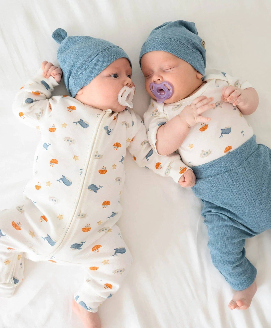 Organic Cotton Growsuit - Sea