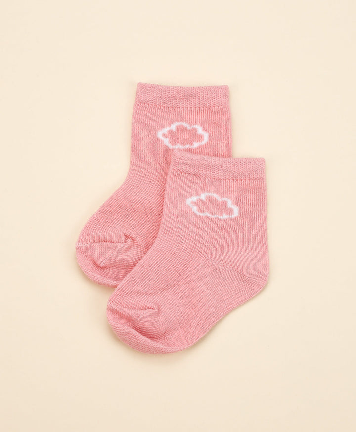 Organic Cotton Baby Socks - Blush Pink
