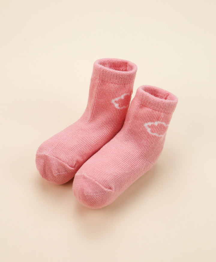 Organic Cotton Baby Socks - Blush Pink