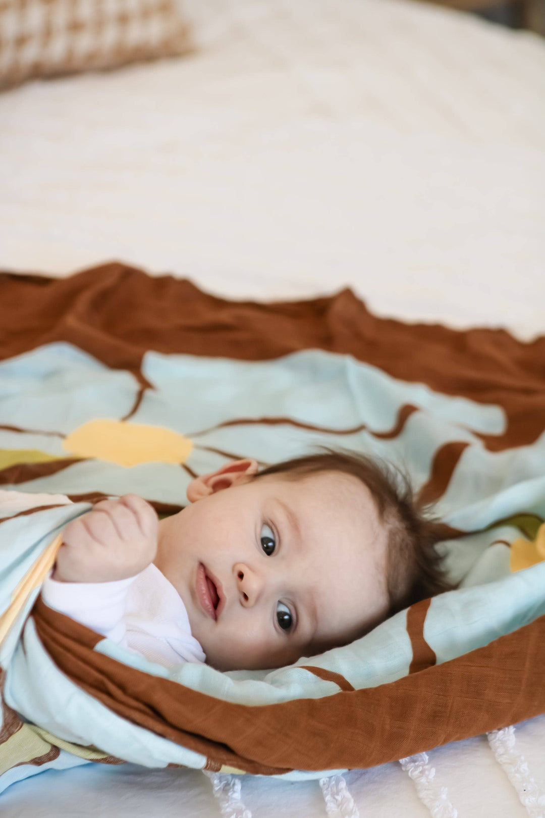 Swaddle | Organic - Fleur Umber (Limited Edition)