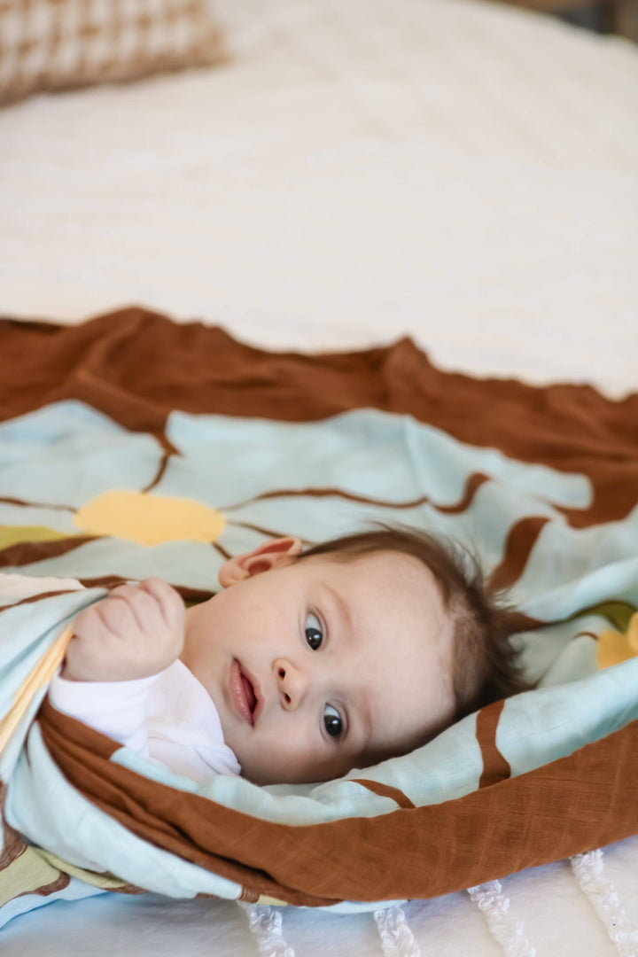 Swaddle | Organic - Fleur Umber (Limited Edition)