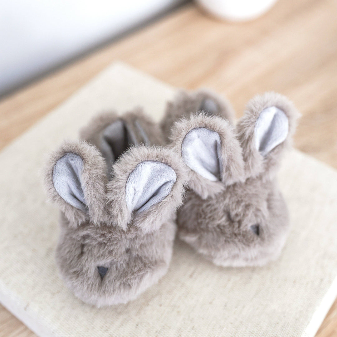 Booties | Plush Bunny - Grey