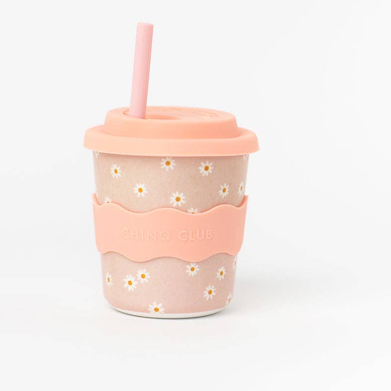 Babychino Cup | 4oz - Pink Daisy