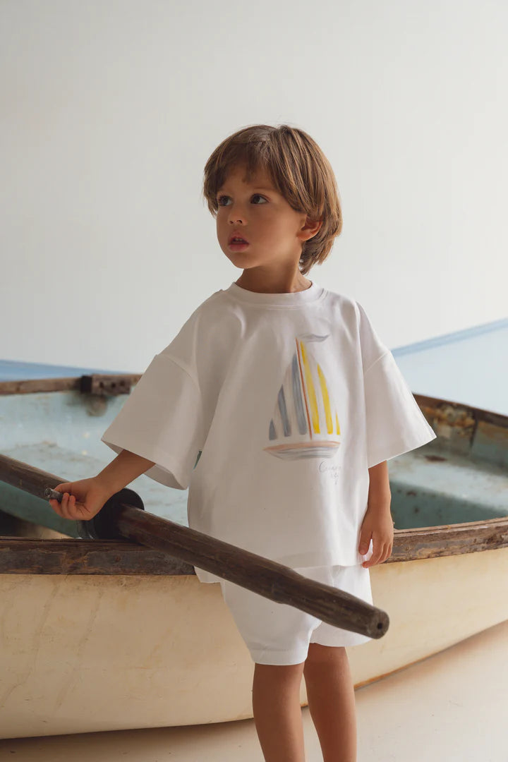 T-shirt & Shorts Set | Sailboat