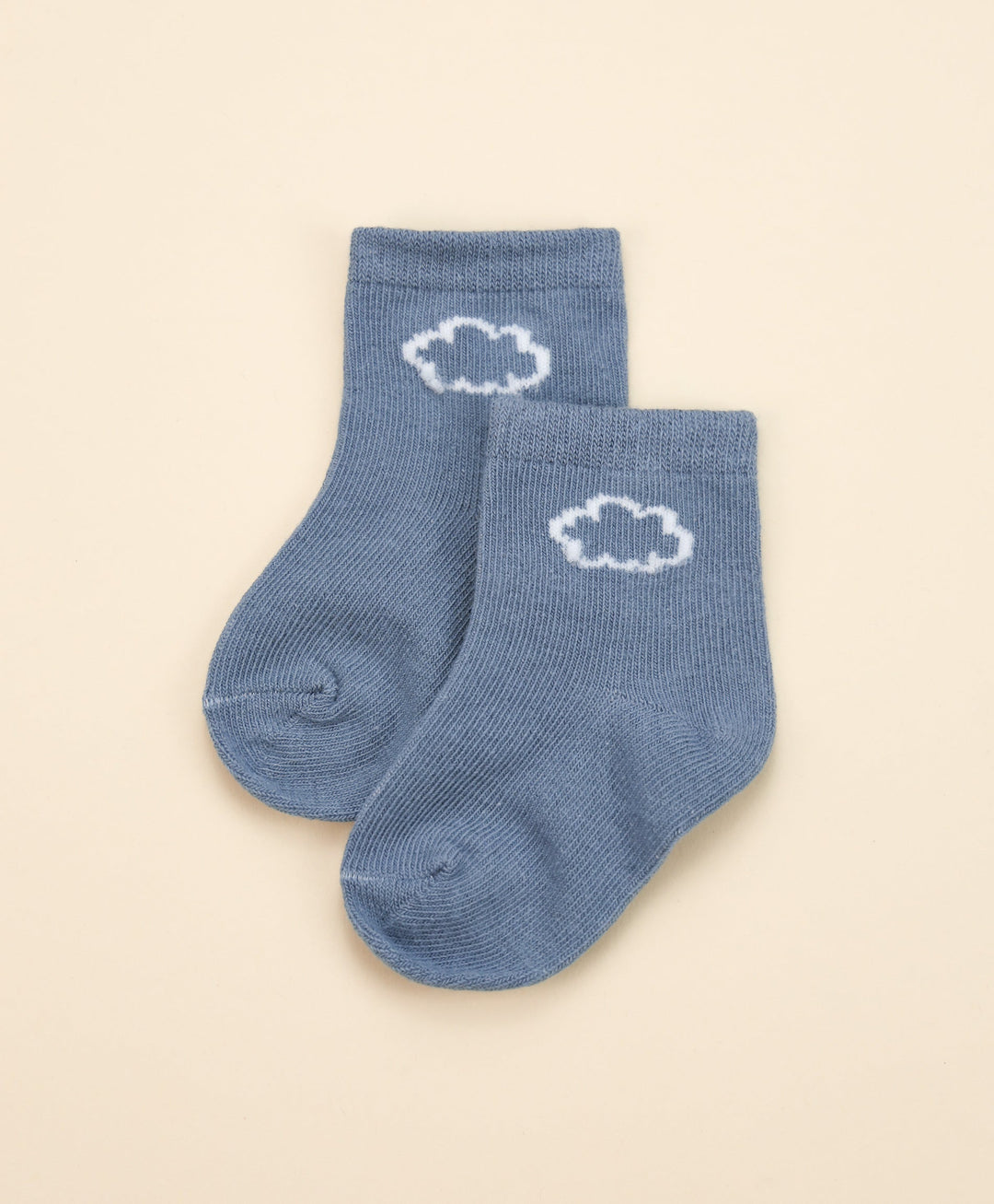 Organic Cotton Baby Socks - Charcoal Blue