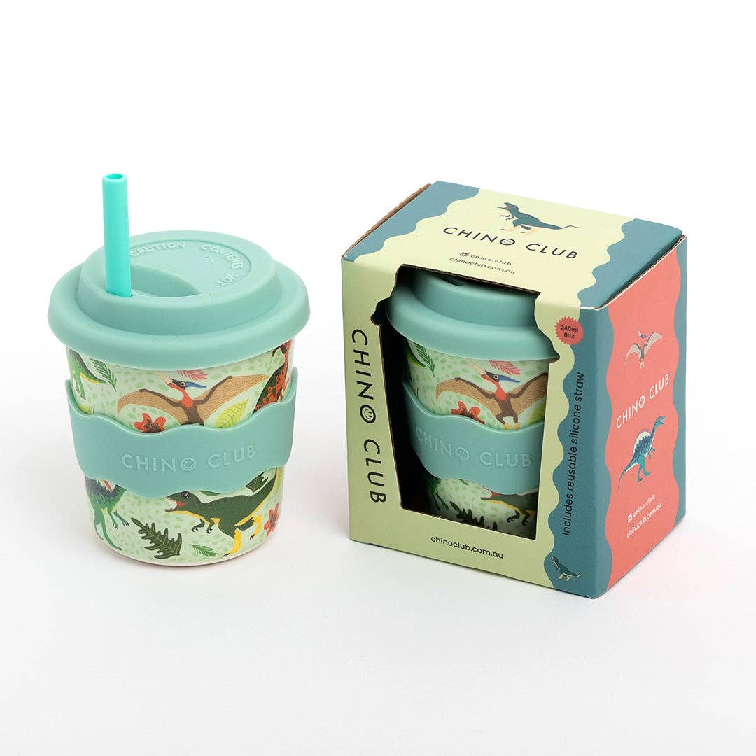 Kids Keep Cup | 8oz - Green Dino