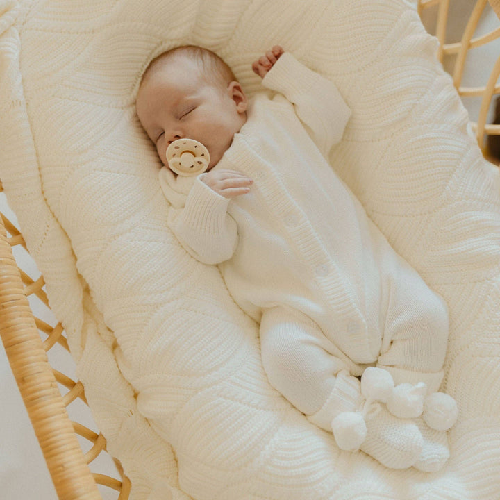 Classic Knit Romper | Milk