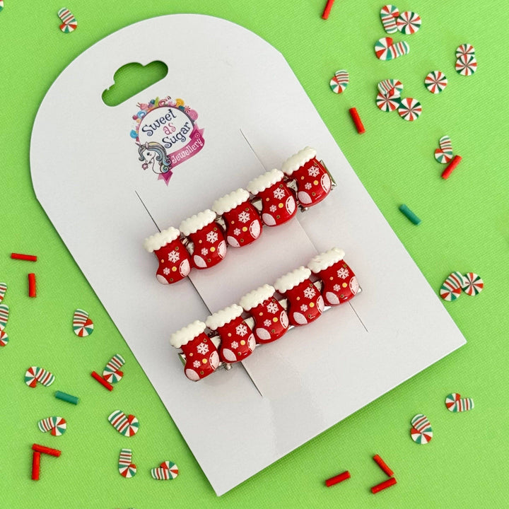Hair Pin - Christmas Stocking