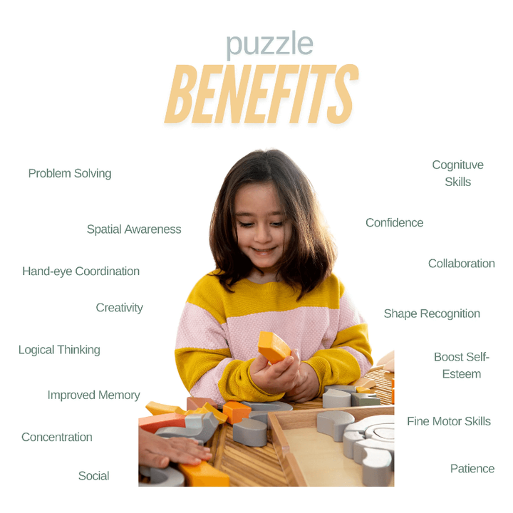 Stellavan & Papa - 3-in-1 Large Block Puzzle, Koala