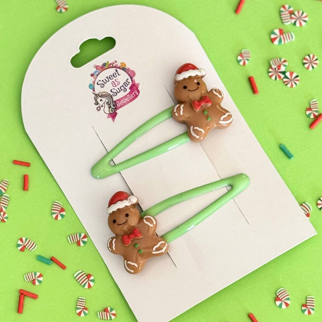 Hair Clip - Gingerbread Man