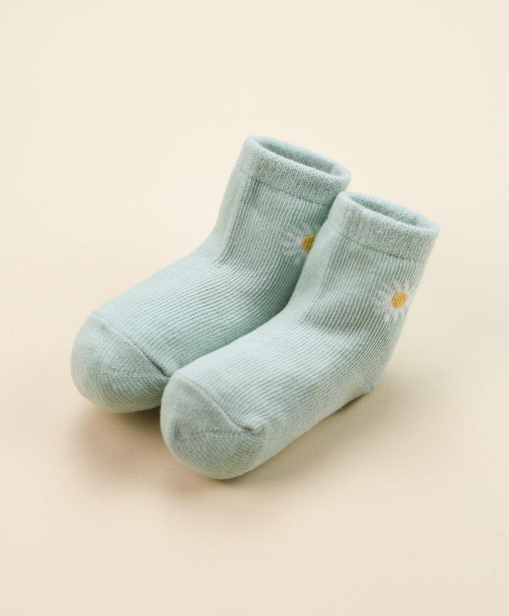 Organic Cotton Baby Socks - Daisies