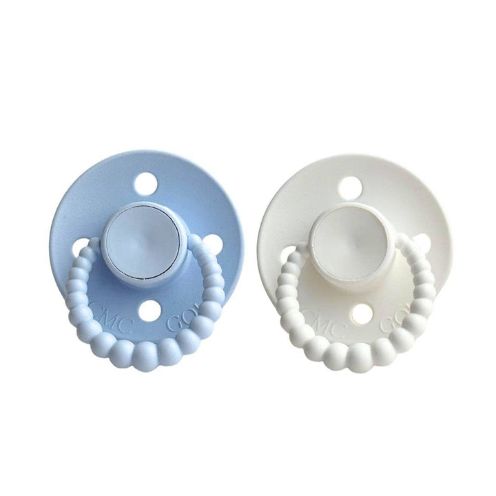 2pk Dummies | Bubble - White & Baby Blue