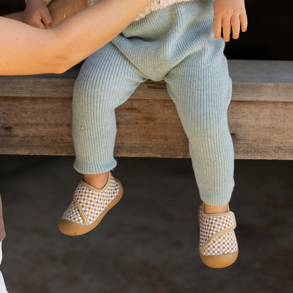 Shoes | Duckies Velcro - Peanut Checker