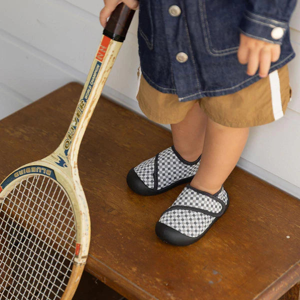 Shoes | Duckies Velcro - Pepper Checker