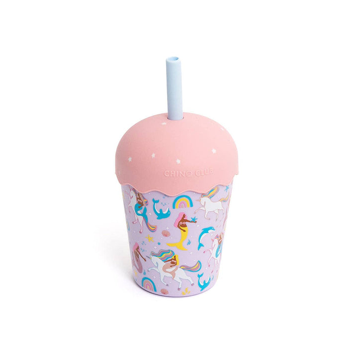 Mermaids and Unicorns Mini Smoothie Cup & Straw 200ml