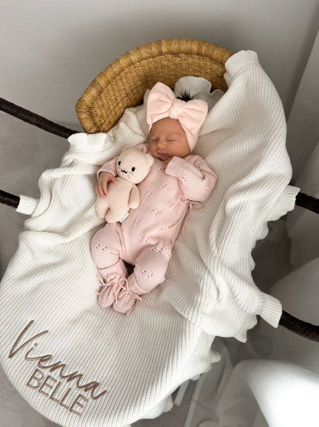 Pointelle Romper | Baby Pink