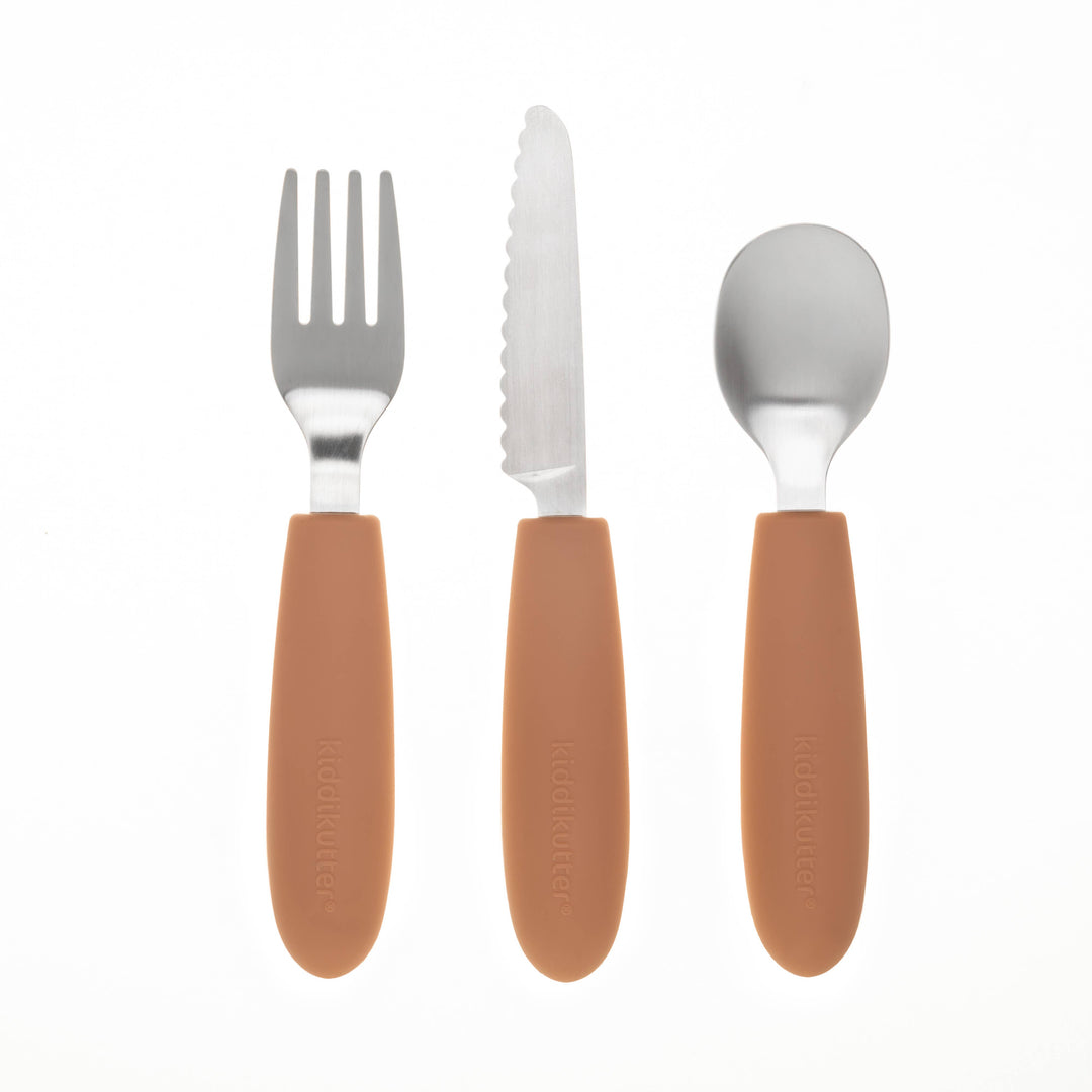 Child Safe Cutlery Set - Peach Fuzz