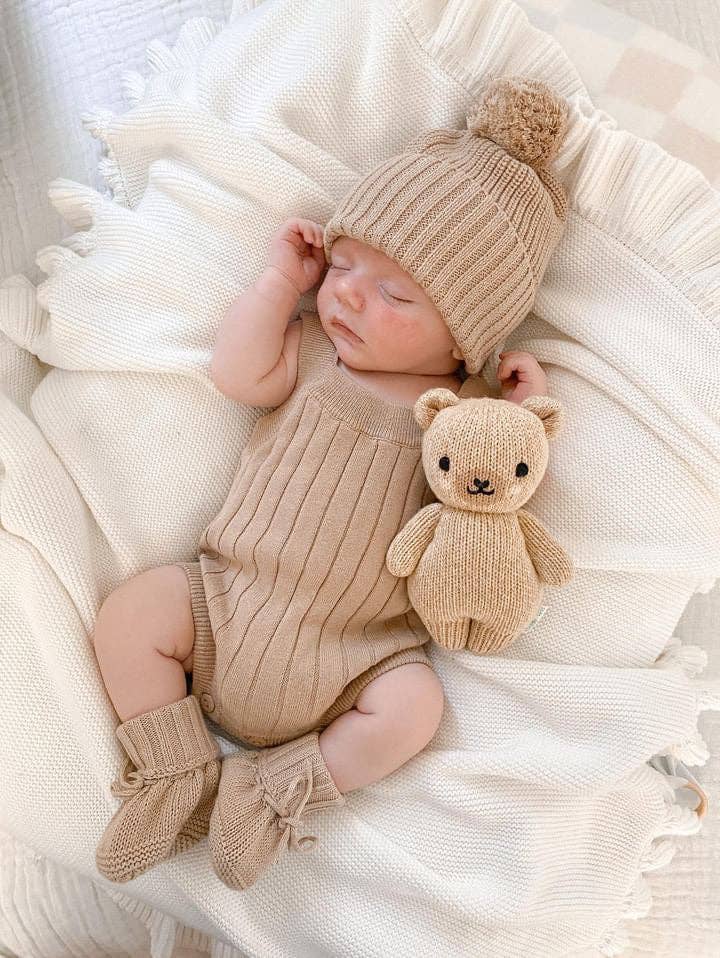 Thick Rib Singlet - Teddy Brown