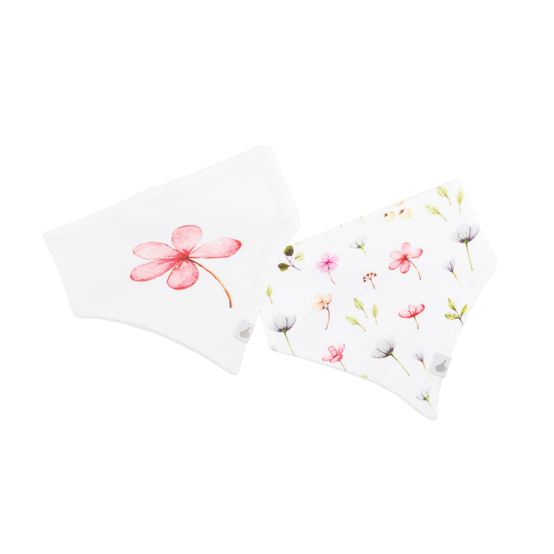Bandana Bib - Twin Pack | Organic Cotton - Fleur