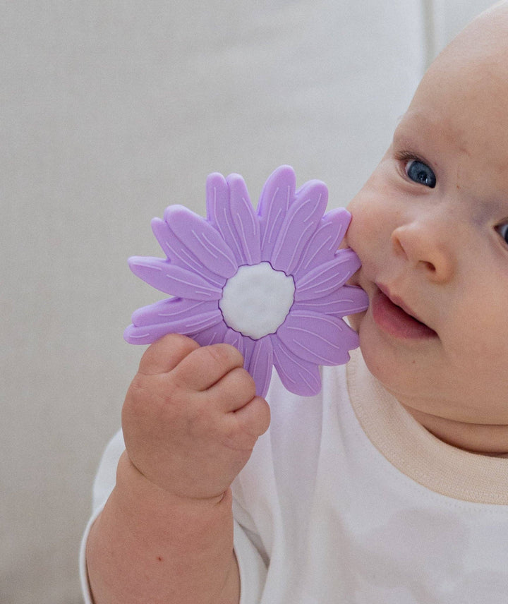 Teether | Silicone -  Lilac Daisy