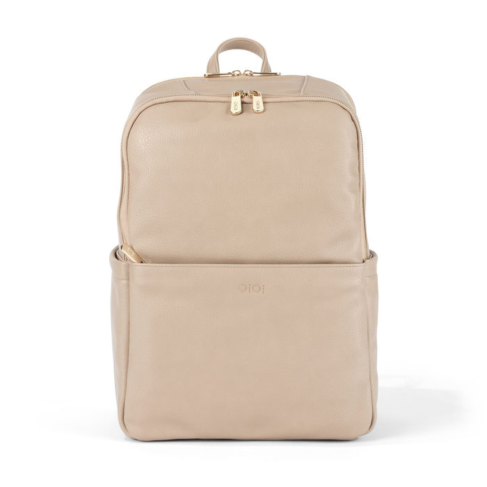 Nappy Backpack | Multitasker - Oat Vegan Leather