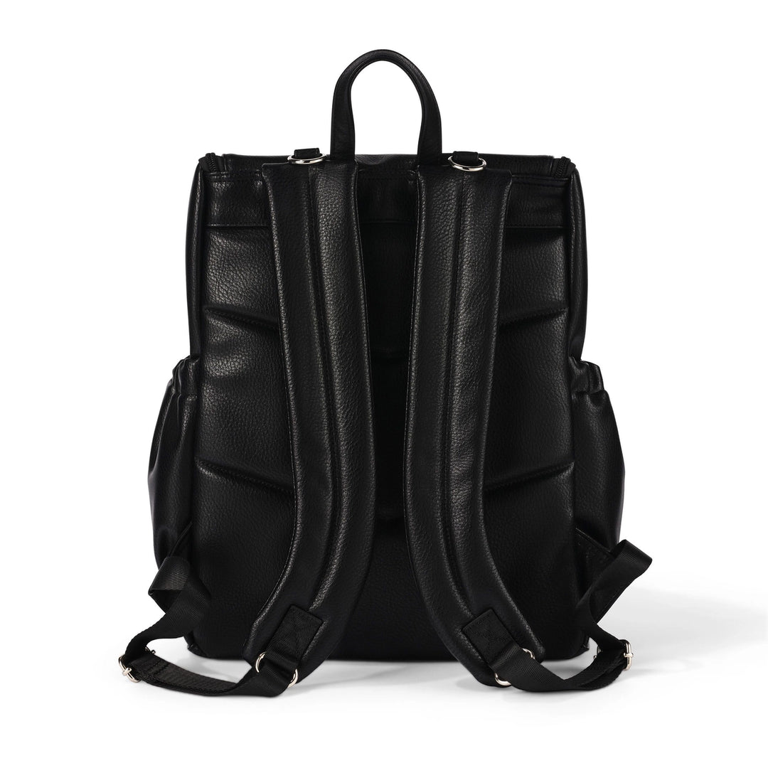 Nappy Backpack | Signature - Black Dimple Vegan Leather