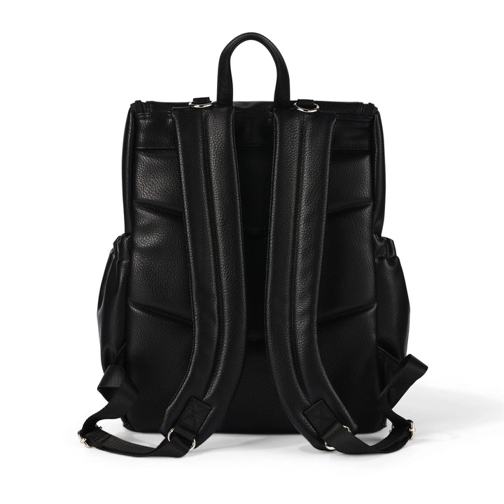 Nappy Backpack | Signature - Black Dimple Vegan Leather