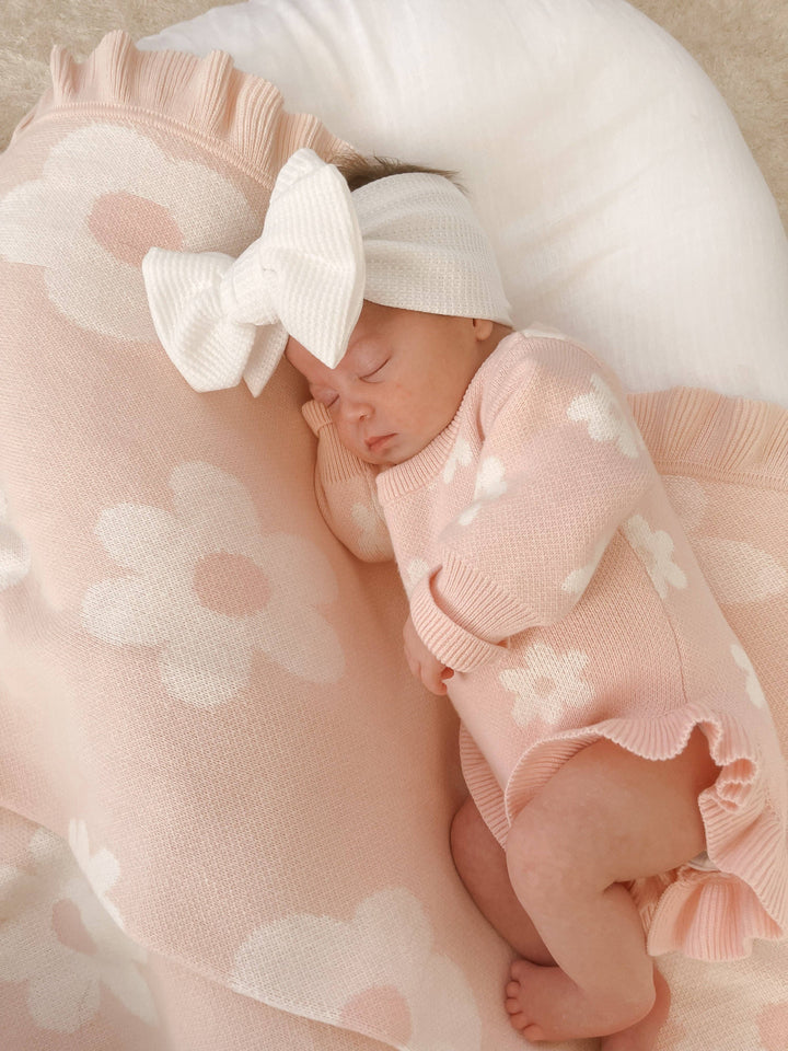 Frill Romper | Pink Flowers