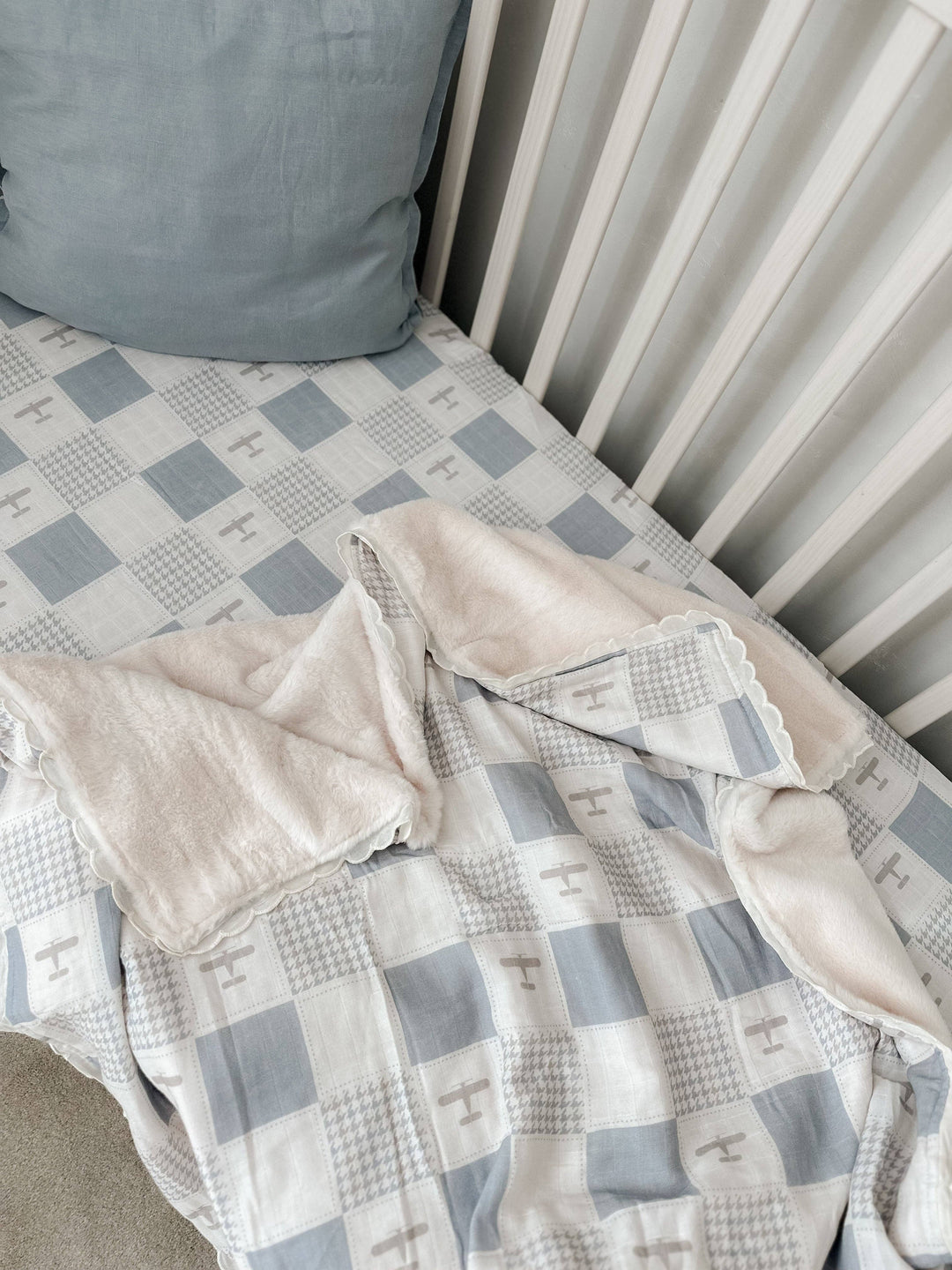 Blanket | Fur Lined - Cot Size - Wright Flyer