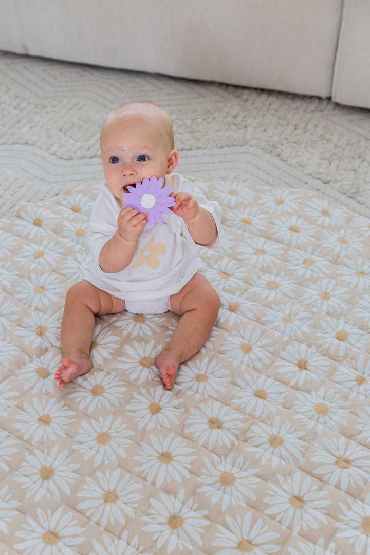 Teether | Silicone -  Lilac Daisy
