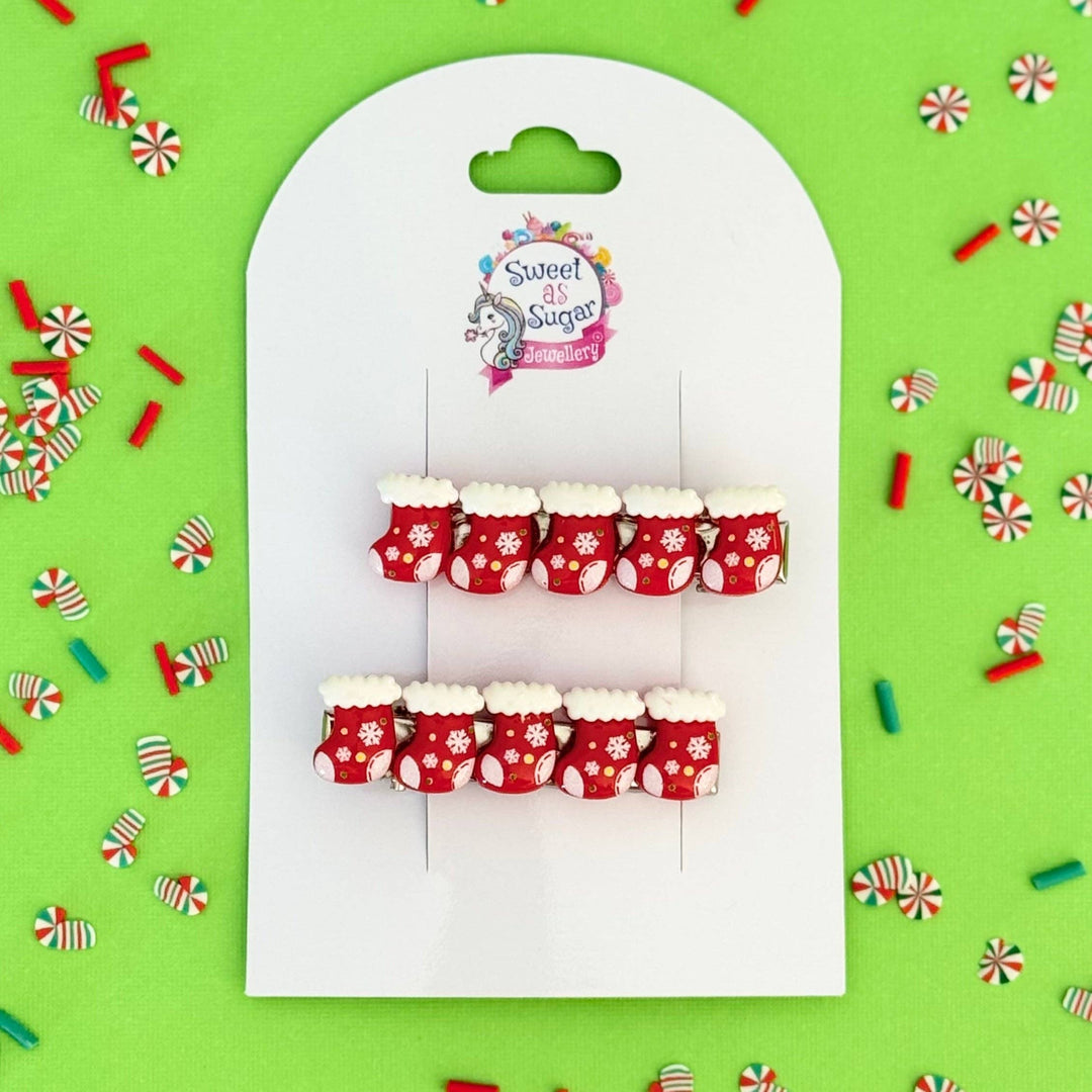 Hair Pin - Christmas Stocking
