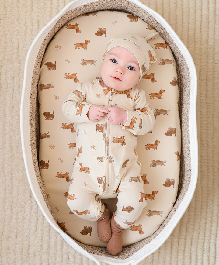 Organic Cotton Growsuit - Dachshund Dog