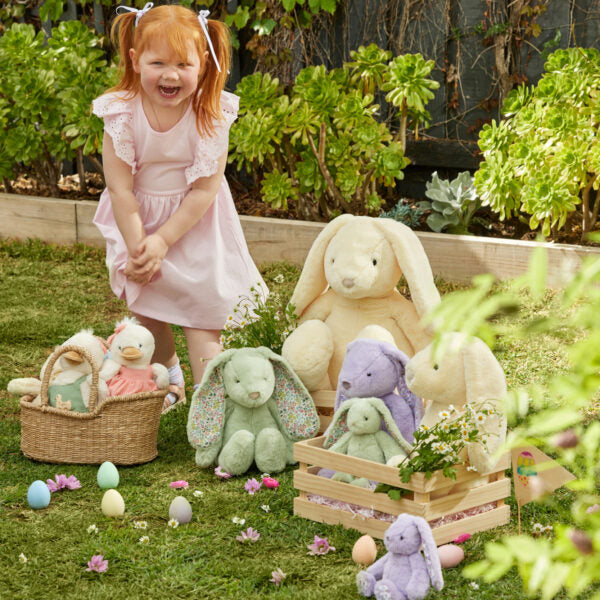 Rattle | Floral Bunny - Lilac