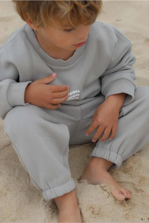 Track Pants | Mini Waves - Thyme