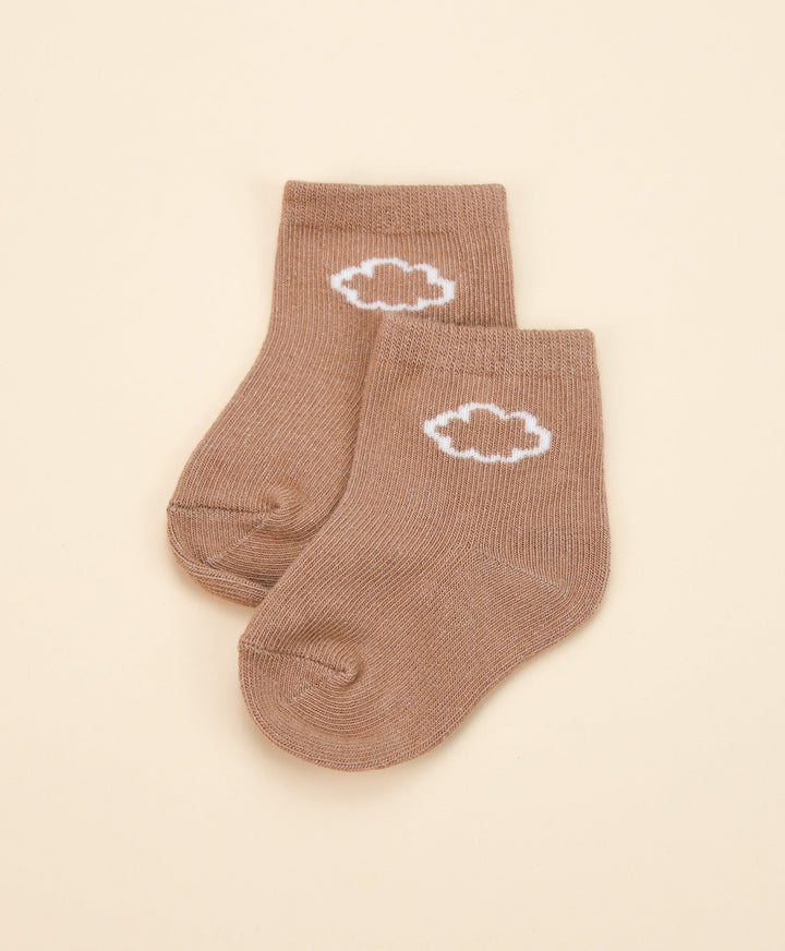Organic Cotton Baby Socks - Mocha