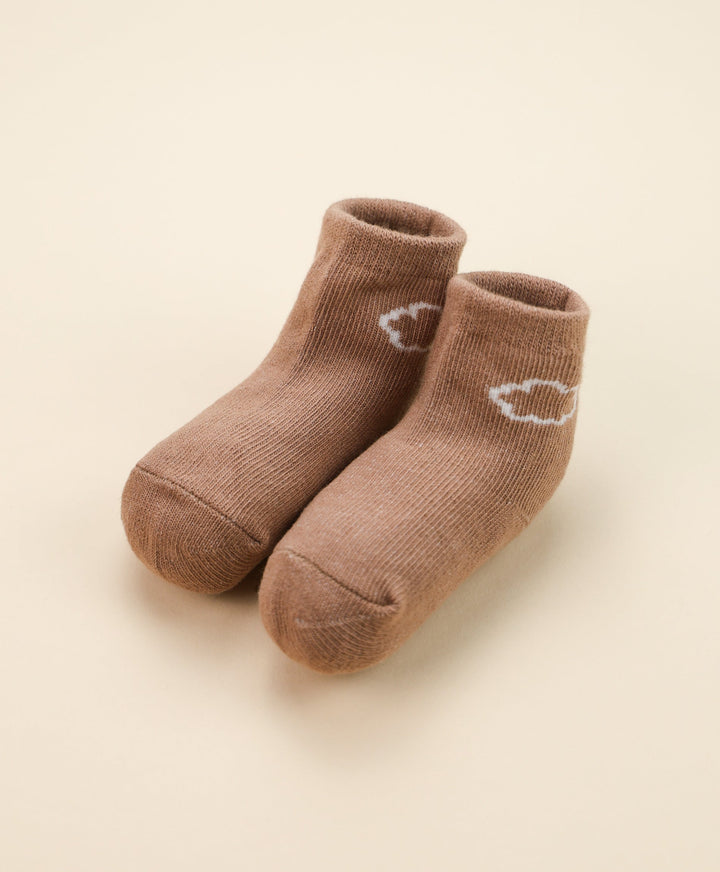 Organic Cotton Baby Socks - Mocha