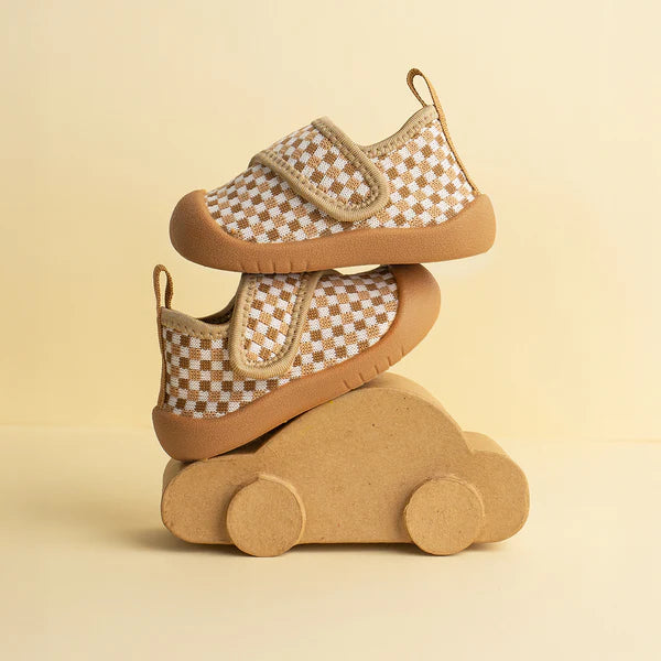 Shoes | Duckies Velcro - Peanut Checker