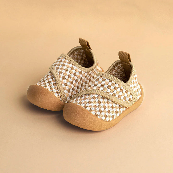Shoes | Duckies Velcro - Peanut Checker