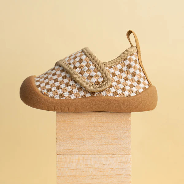 Shoes | Duckies Velcro - Peanut Checker
