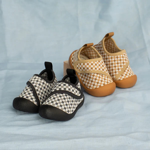 Shoes | Duckies Velcro - Pepper Checker