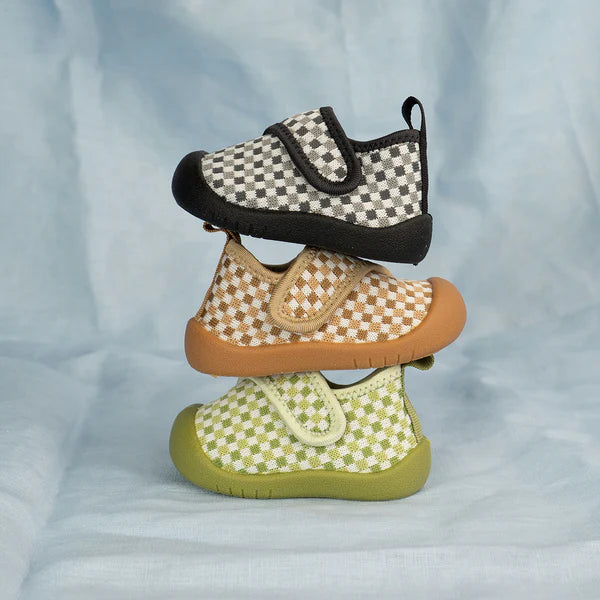Shoes | Duckies Velcro - Pepper Checker