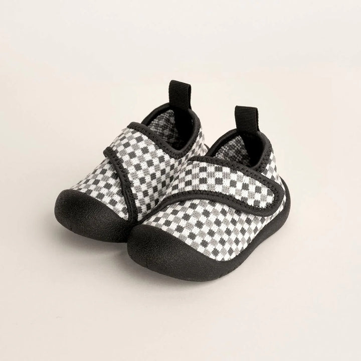 Shoes | Duckies Velcro - Pepper Checker
