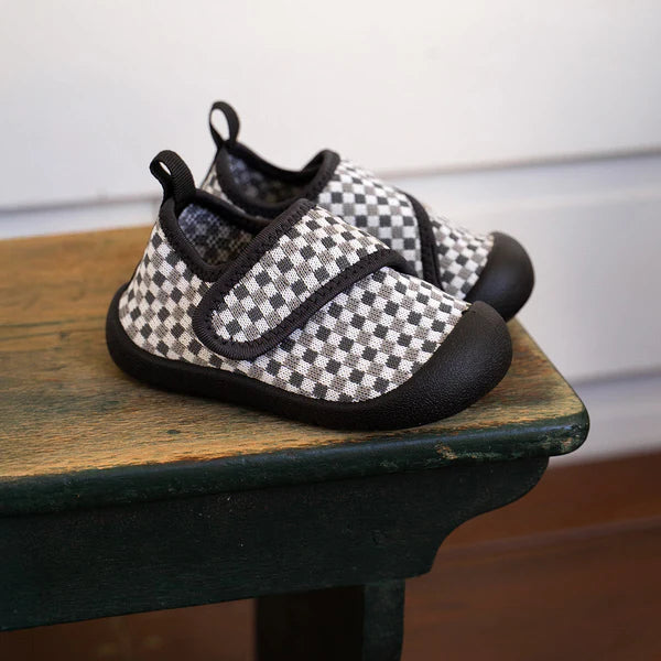 Shoes | Duckies Velcro - Pepper Checker