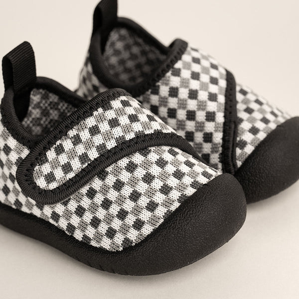 Shoes | Duckies Velcro - Pepper Checker