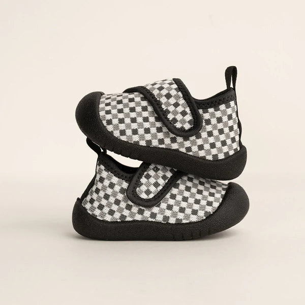 Shoes | Duckies Velcro - Pepper Checker