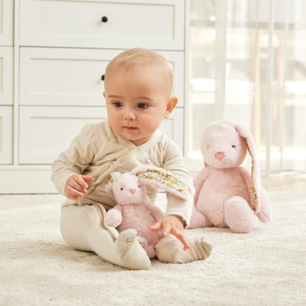 Rattle | Floral Bunny - Pink