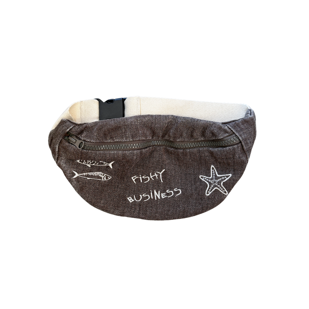 Fishy Business Treasure Bag - Ash