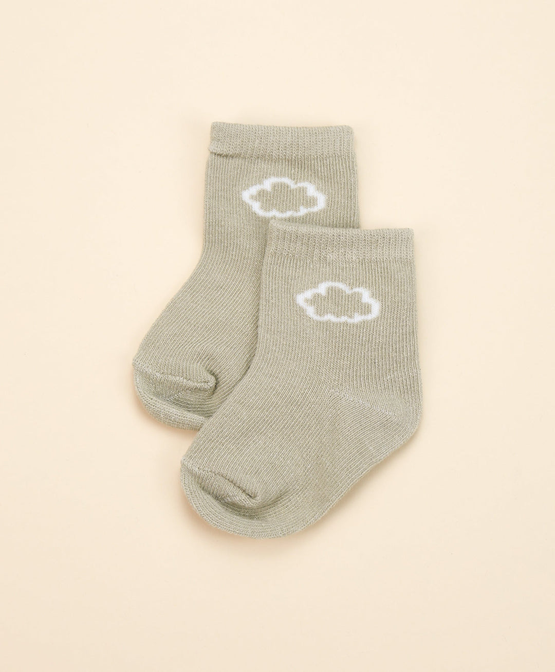 Organic Cotton Baby Socks - Sage Green