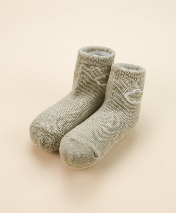 Organic Cotton Baby Socks - Sage Green