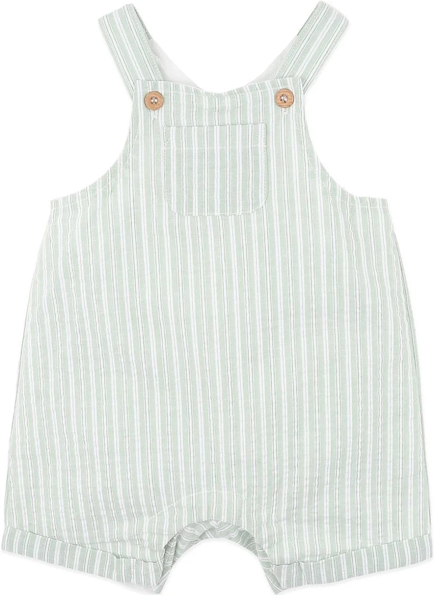 Overalls | Evan - Green Stripe